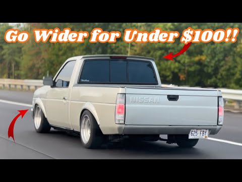 Видео: Nissan D21 - Как установить "Widebody"+ крыло кабины!