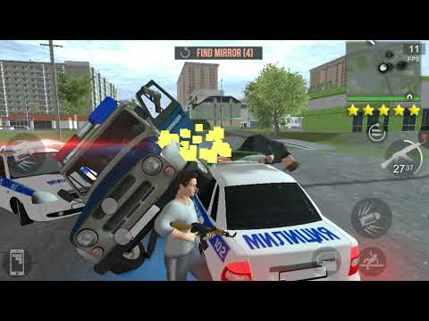 Видео: Перестреливаюсь с Полицией В MadOut2 старая версия на Старом Телефоне.