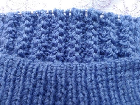 Видео: Узор колоски спицами  для шапки .  Простой и красивый