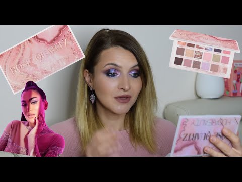 Видео: Първи впечатления от палитрата на Huda Beauty-Rose Quartz. Струва ли си или не?🤗😍