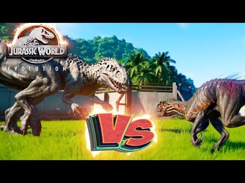 Видео: 40 Индоминусов vs 40 Индорапторов - Схватки Динозавров - Jurassic World EVOLUTION #6