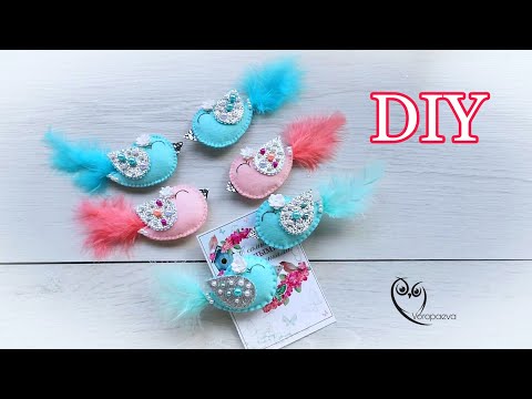 Видео: Райские Птички для Принцесс. МИЛАШКИ😍. Заколочки для Малышек