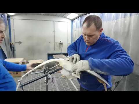 Видео: Как самостоятельно научиться шпаклевать подготовка крыла часть3