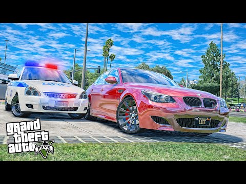 Видео: ОТ ЭТИХ КОПОВ НЕ УЙТИ... ПОЛИЦЕЙСКАЯ ПОГОНЯ В ГТА 5 ЗА BMW M5 E60