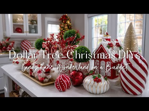 Видео: Рождественские поделки из долларовой ёлки ​​2025 года 🎄 | Страна чудес из конфетных тростников по...