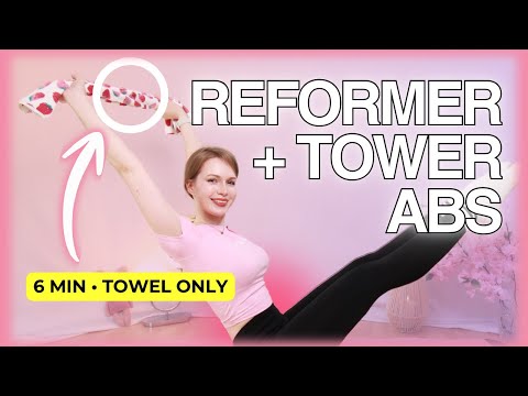 Видео: 6-МИНУТНЫЙ ПИЛАТЕС ДЛЯ ПЛОСКОГО ПРЕССА (трюк с полотенцем-реформером) | Sculpt Core дома | Glow Mini