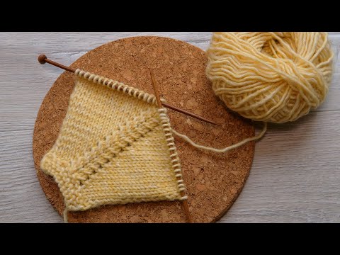 Видео: Линия реглана на 4х петлях спицами 🥰 Raglan line pattern for 4 stitches