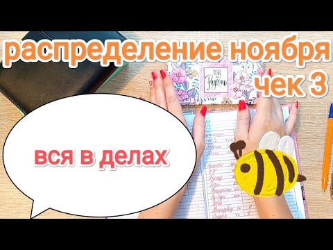 Видео: СИСТЕМА ДЕНЕЖНЫХ КОНВЕРТОВ💵💌 РАСПРЕДЕЛЕНИЕ НОЯБРЯ ЧЕК 3 🧾