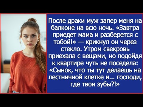 Видео: «Завтра приедет мама и разберется с тобой!»   после драки муж запер меня на балконе на всю ночь