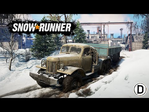 Видео: Старый Зил борозды не испортит - мод карта Зима в Колхозе - SnowRunner