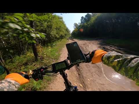 Видео: Электровелосипед. Из Кольцово в Академ через лес.