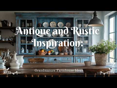 Видео: Вдохновение в старинном и деревенском стиле: идеи для фермерского дома в стиле «бабушкин дом»