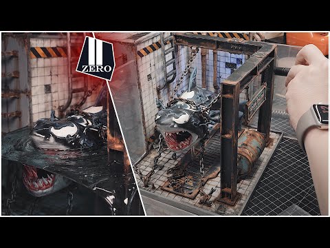 Видео: Как сделать диораму акулы, зараженной симбиотом / Эпоксидная смола