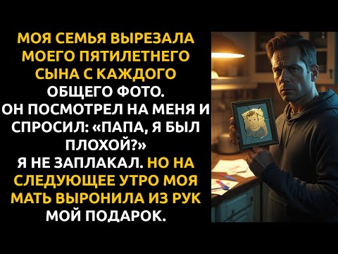 Видео: Моя СЕМЬЯ ВЫРЕЗАЛА моего СЫНА с общего фото. Мой ОТВЕТ их ШОКИРОВАЛ.