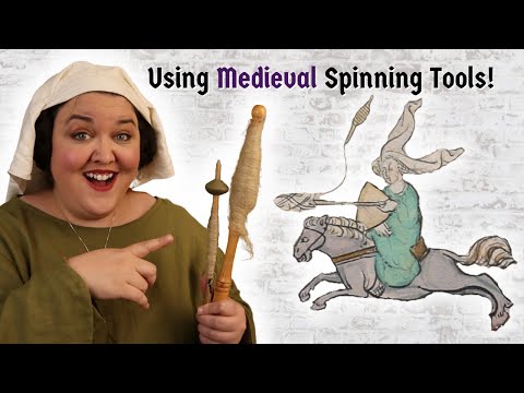 Видео: Как я пряду лён с помощью ручной прялки — используя средневековые инструменты