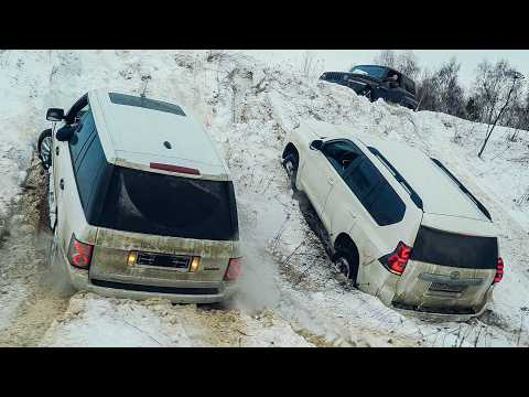 Видео: КТО СИЛЬНЕЕ? TOYOTA PRADO против RANGE ROVER