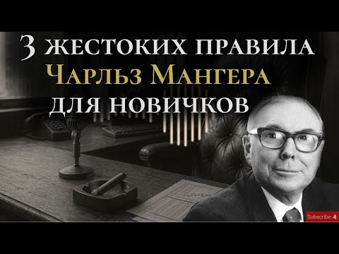 Видео: Три жестоких правила Чарльз Мангера для новичков