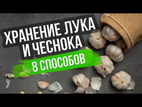 Видео: 8 способов хранения лука и чеснока