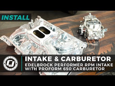 Видео: Установка Ford F-250: впуск Edelbrock Endurashine Performer RPM и карбюратор PROFORM 650 CFM 4-Ba...