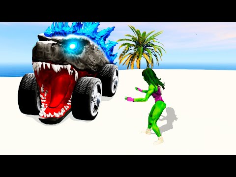 Видео: ГОДЗИЛЛАНЫҢ КӨЛІГІН ҰРЛАДЫМ (GTA V)