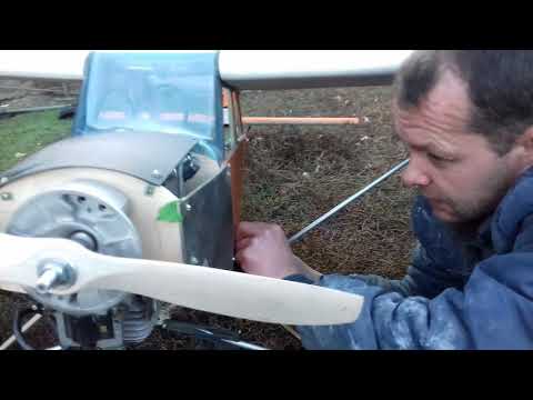 Видео: Обзор самолета с двигателем от бензокосы