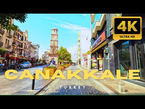 Видео: Вождение автомобиля в Чанаккале, Турция 🇹🇷 Живописная экскурсия по городу в 4K 🚗