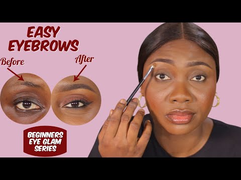 Видео: Серия «Гламурные глаза для начинающих». Часть 4 | Как легко нарисовать брови