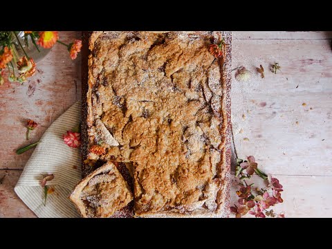 Видео: Плоский яблочный пирог