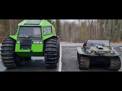 Видео: ШЕРП+АРГО на болоте на старой лесовозке.