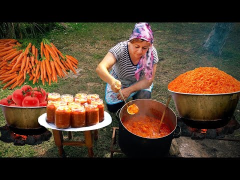 Видео: Перерабатываем огромный урожай моркови этого года! Часовые расслабляющие видео