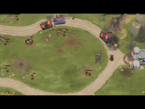 Видео: прохождение WWII Defense - сложная битва