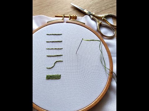 Видео: Стебельчатый шов, основные разновидности этого шва в одном видео