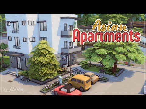 Видео: Азиатские квартиры🏢│Строительство│Asian Apartments│SpeedBuild│NO CC [The Sims 4]