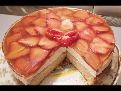 Видео: #ելակով մուսով հետաքրքիր տորթ Անահիտից  клубничный #желейный торт   #Strawberry Mousse #Cake