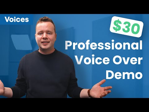 Видео: Как создать профессиональную демонстрационную запись закадрового голоса (менее 30 долларов)