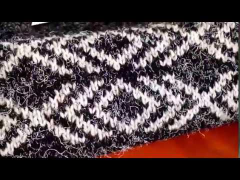 Видео: Жаккардовый узор на спицах. МК для начинающих