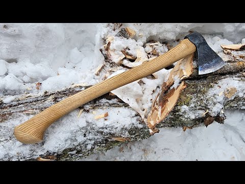 Видео: Русский "швед" от кузницы Феникс. Сравнение с Husqvarna Forest Axe и Маралом (Топорсиб).