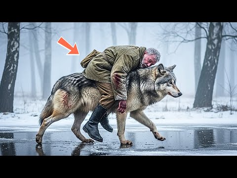 Видео: Волк спас ветерана в снежной буре, рискуя жизнью… То, что случилось потом, растрогало миллионы!