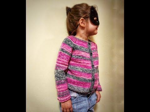 Видео: Детская кофта спицами