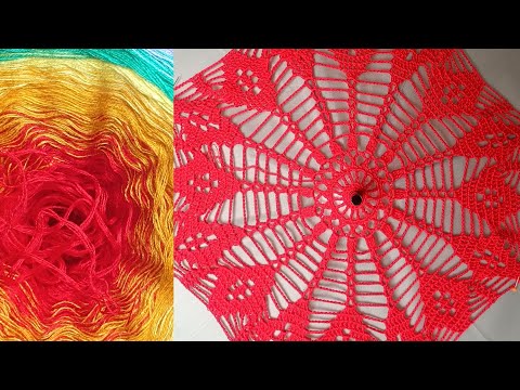 Видео: Ажурный зонтик ИРИДА ч.4 Экспресс МК. Учимся вязать по схеме   #umbrella #crochet #ажурныйзонт
