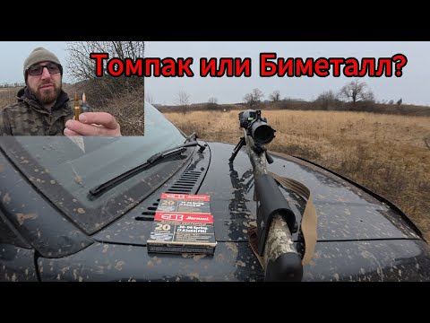 Видео: Томпак или Биметалл - мое мнение и отстрел бпз 10.9гр 30-06