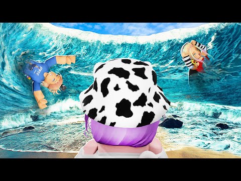 Видео: ВЫЖИВИ В ЦУНАМИ В РОБЛОКСЕ! Roblox Tsunami Game