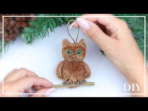 Видео: НОВИНКА! Как сделать удивительную СОВУ из пряжи на пальцах 🦉🧶 Yarn Owl making - DIY NataliDoma