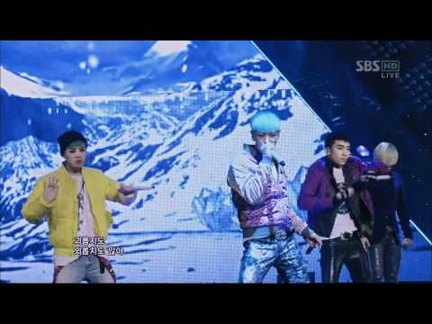 Видео: BIGBANG [INTRO & BLUE] @SBS Inkigayo Популярная песня 20120325