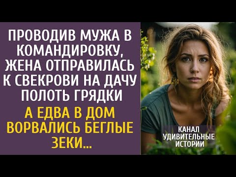 Видео: Проводив мужа, Рая отправилась к свекрови на дачу полоть грядки… А едва в дом ворвались беглые