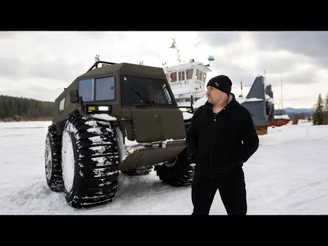Видео: Вездеход Тайфун на обслуживании буровых установок в Красноярском крае: 2200 моточасов по Сибири.