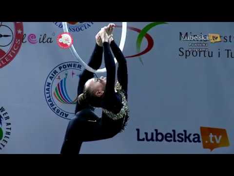 Видео: Чемпионат Мира Люблин 2017 воздушное кольцо. Vardosanidze Alisa