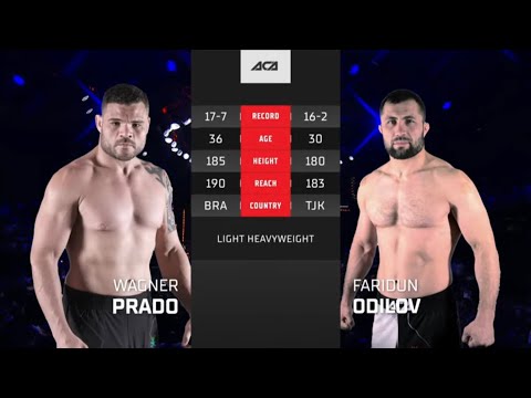Видео: Вагнер Прадо vs. Фаридун Одилов | Wagner Prado vs. Faridun Odilov | ACA 161
