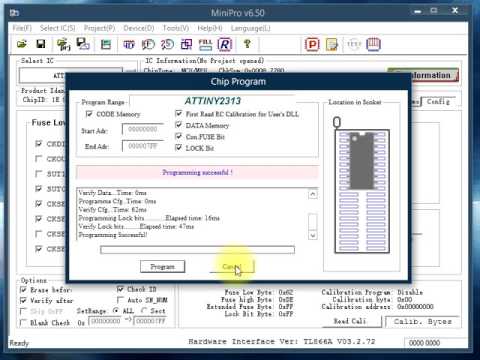 Видео: Восстановление Фьюзов ( Fuses ) с помощью программатора MiniPro TL866 .. English subtitles