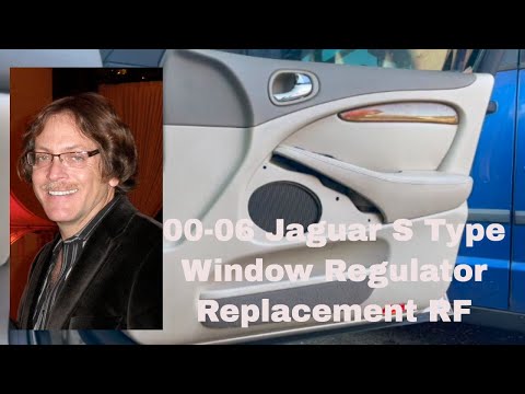 Видео: Замена и ремонт стеклоподъемника Jaguar S Type 2000-2006, правый передний